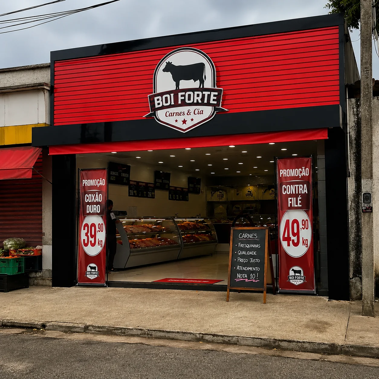 Fachada de açougue
