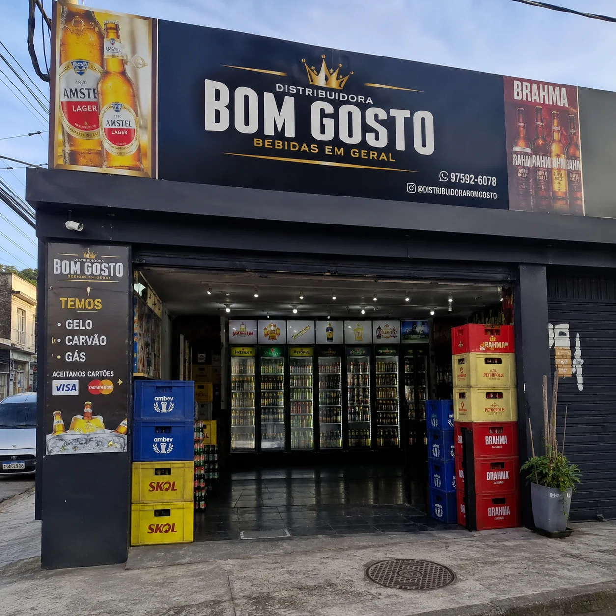 Fachada de loja de bebidas