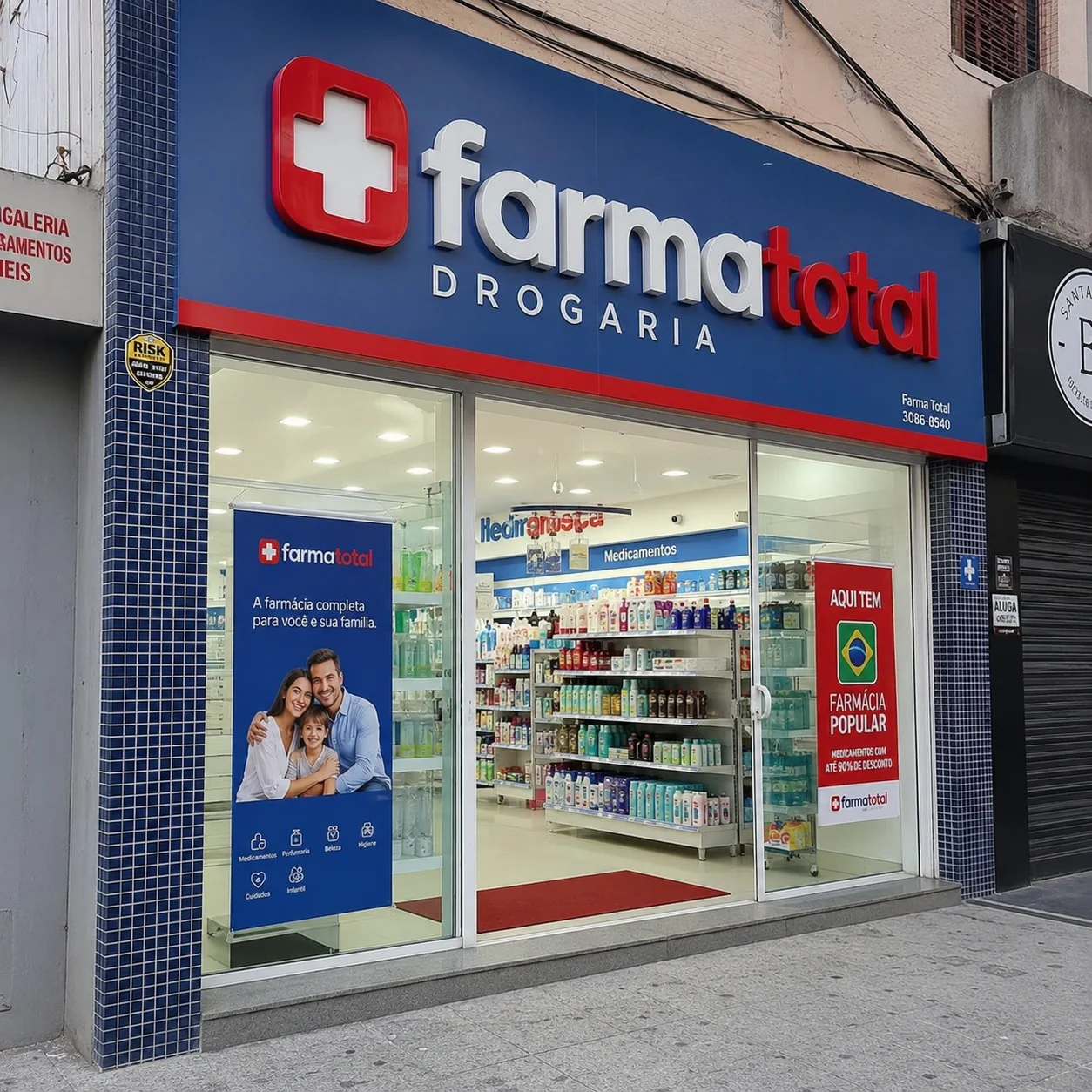 Fachada de farmácia