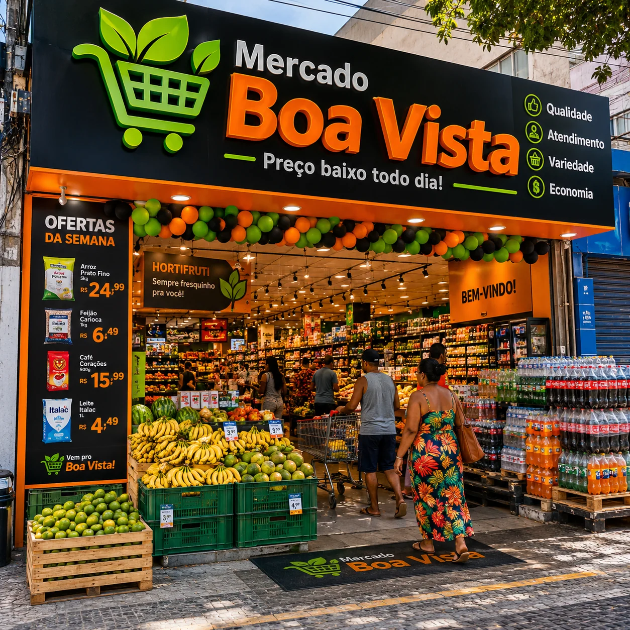 Fachada de mercadinho