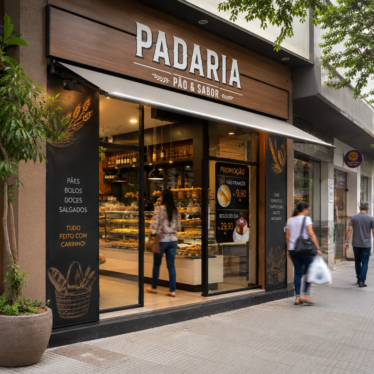 Fachada de padaria